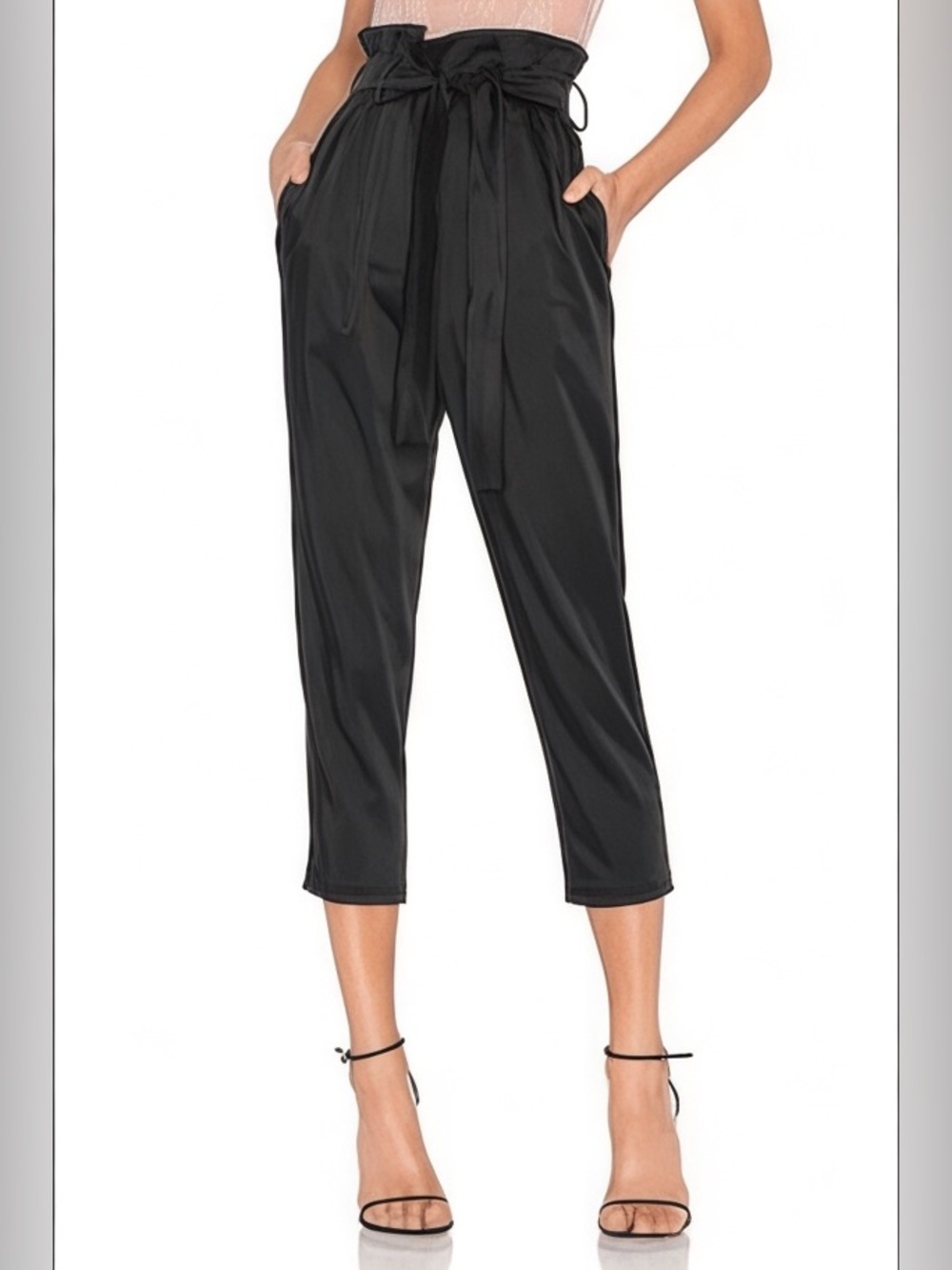 Amanda Uprichard Tessi Pant in Black Small